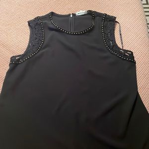 Black top with lace details